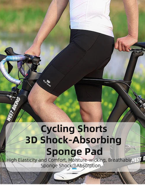 Pantaloncini Da Ciclismo Uomo Con Imbottitura 6D In Gel - Antibatterici E Traspiranti - Foto 7