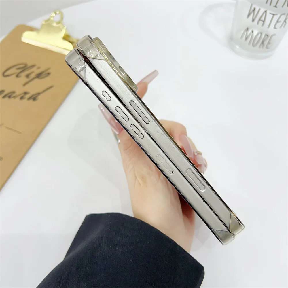 Sleek Clear Frameless Phone Case with MagSafe Compatibility and Wireless Charging Support