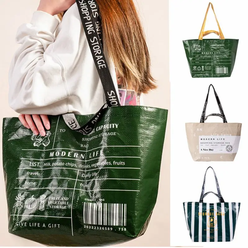 Reusable Waterproof Shopping Bags Women Eco Portable Cloth Grocery Bag