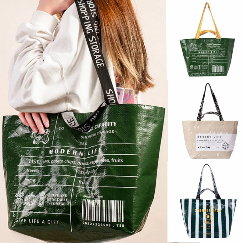 Reusable Waterproof Shopping Bags Women Eco Portable Cloth Grocery Bag