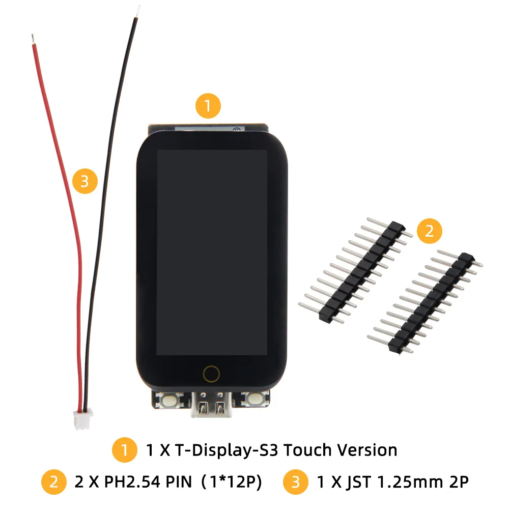 ® T-Display-S3 Touch Edition ESP32-S3 Development Board 1.9 inch ST7789 LCD Disp
