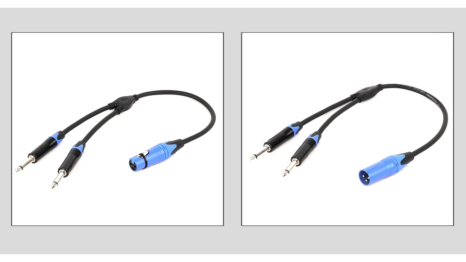 0,3 M-25M 3-poliges xlr-Stecker/Buchse auf zwei 6.35(1/4) Monomikrofon-Patchkabel xlr zu doppeltem 6,5 y Splitter zu xlr Audio adapter kabel – Detail 6
