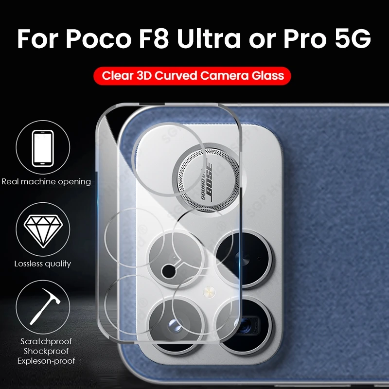 Crystal Clear 3D Tempered Glass Camera Protector for Enhanced Lens Protection