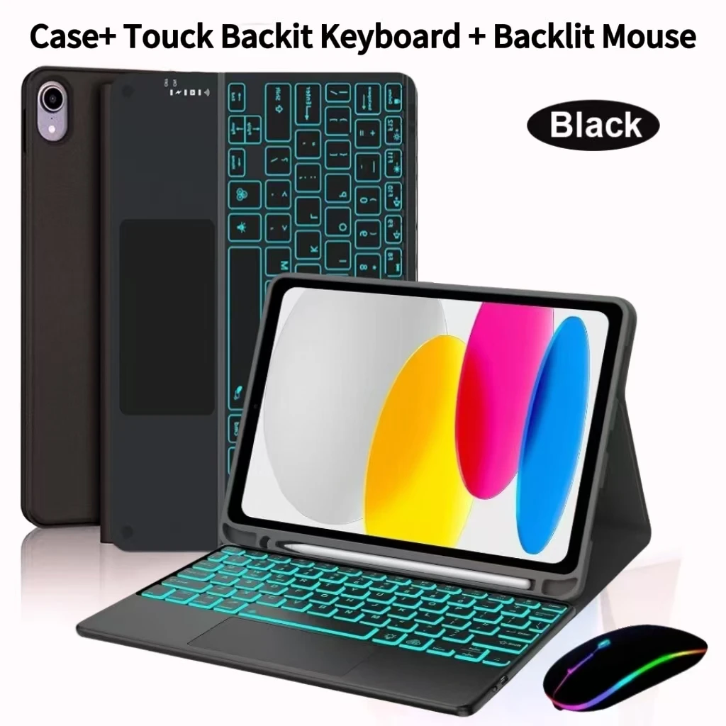 Premium Removable Keyboard Case for Tablets - 11 Inch-Compatible Cover