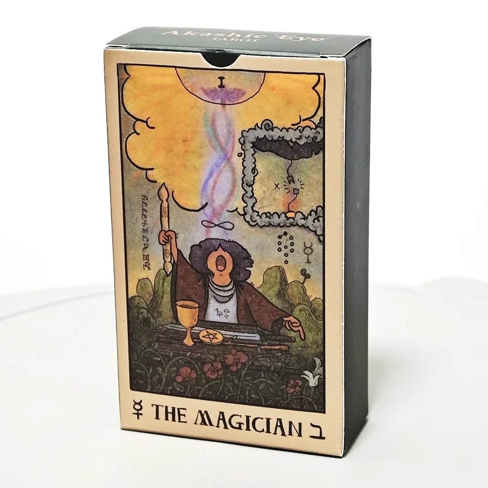 12*7cm Akashic Eye Tarot 78 Pcs Tarot Cards with Reversed
