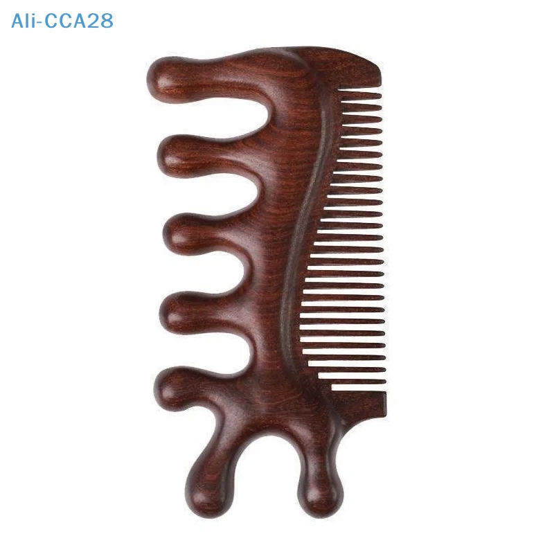 

3 in 1 Massage Comb Blood Circulation Wood Sandalwood Comb Scalp Meridian Relax Anti-static Styling Tool Salon Supply Hair Brush