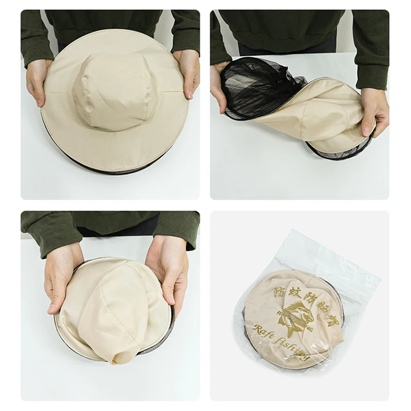 Unisex Anti Mosquito Insect Bucket Hat Summer Outdoor Jungle Farm Fishing Sun Hat Men Breathable Mesh Full Face Protection Net
