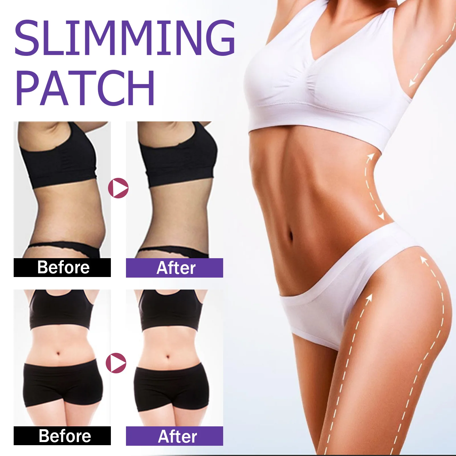 EELHOE Slimming Patches Body Sculpting Belly Stickers Fat Burning