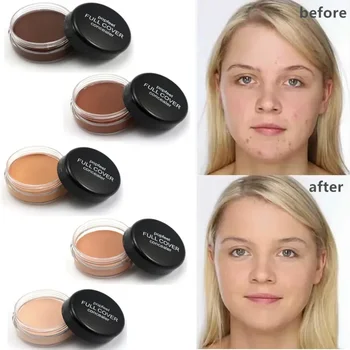 Heallor Hide Blemish Face Eye Lip Cream Concealer Makeup Foundation Professional Full Cover Contour Base Make Up Concealer Cream - Thumbnail 2