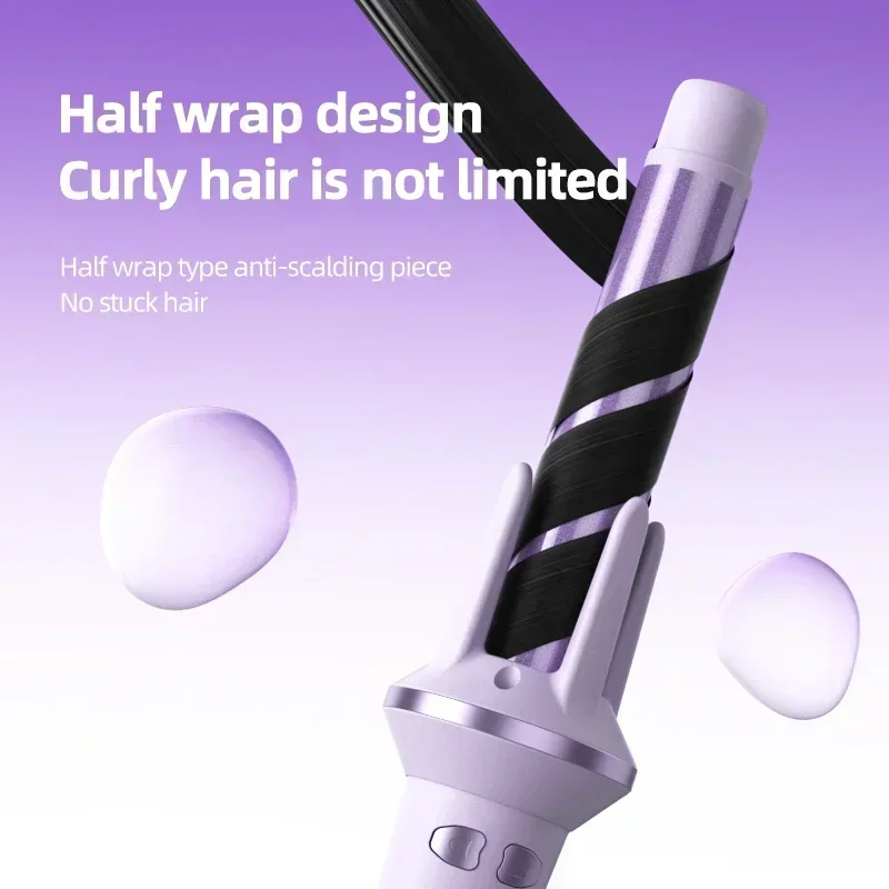 Hair Curler MinHuang 28/32mm Automatic Large Wave Temperature Adjustable Anion Fast Heating Styling