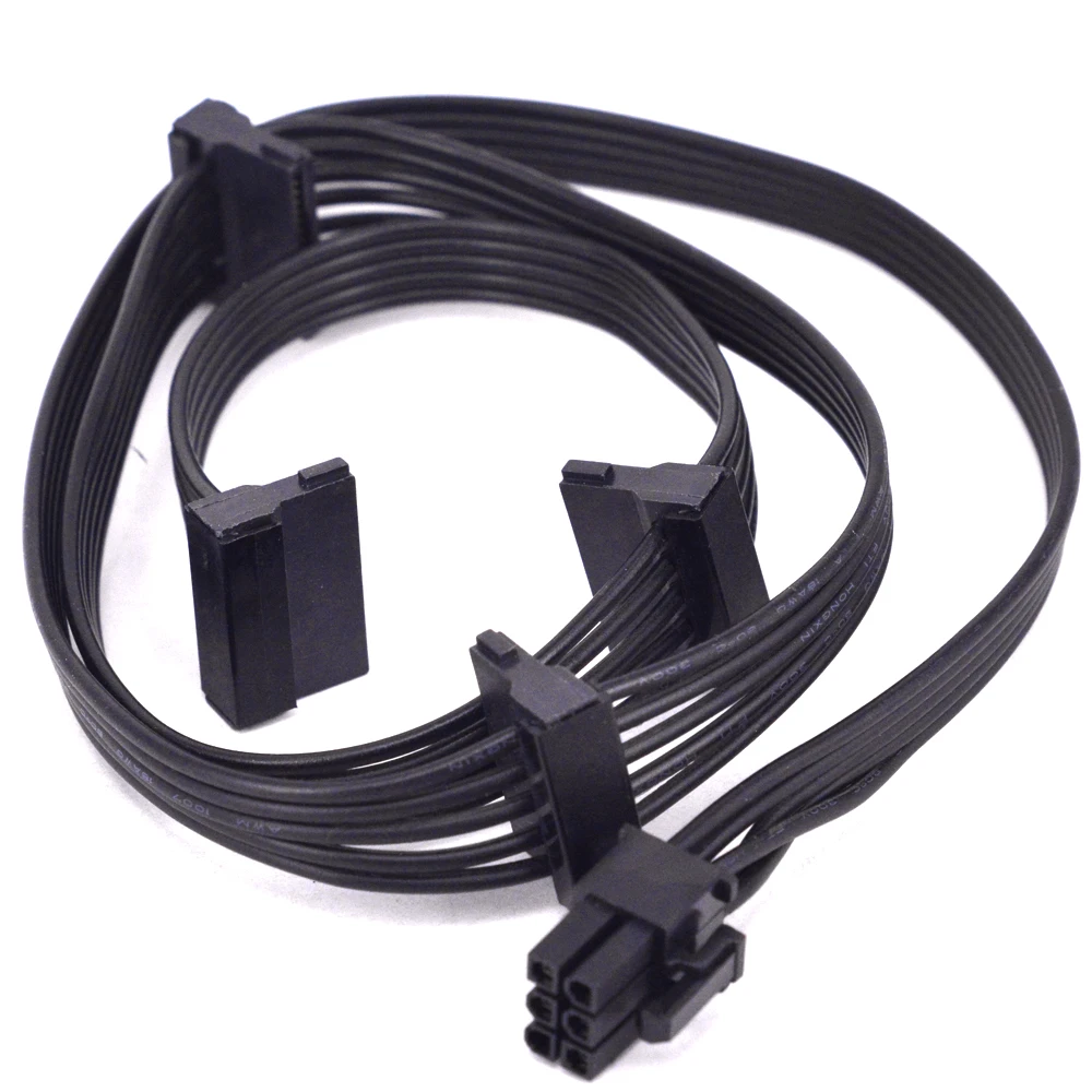 PCI-e 6Pin to 4 SATA 4Pin IDE Molex Power Supply Cable - GPU CARD 8Pin to 6+2Pin for ASUS ROG THOR 1200W 1000W 850W, Compatible with 3080TI Description Image.This Product Can Be Found With The Tag Names 3080 ti power cables, Molex cable 8 pin gpu, Power gpu cable molex, Power supply cable, Sata 8 pin gpu
