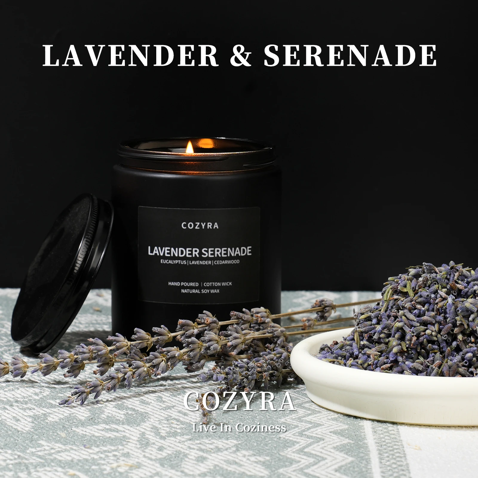 

COZYRA Aromatherapy Candle,Candle for Men,Natural Soy Wax,Clean Burning,Long Lasting Candles,Perfect Gift,Help Sleep