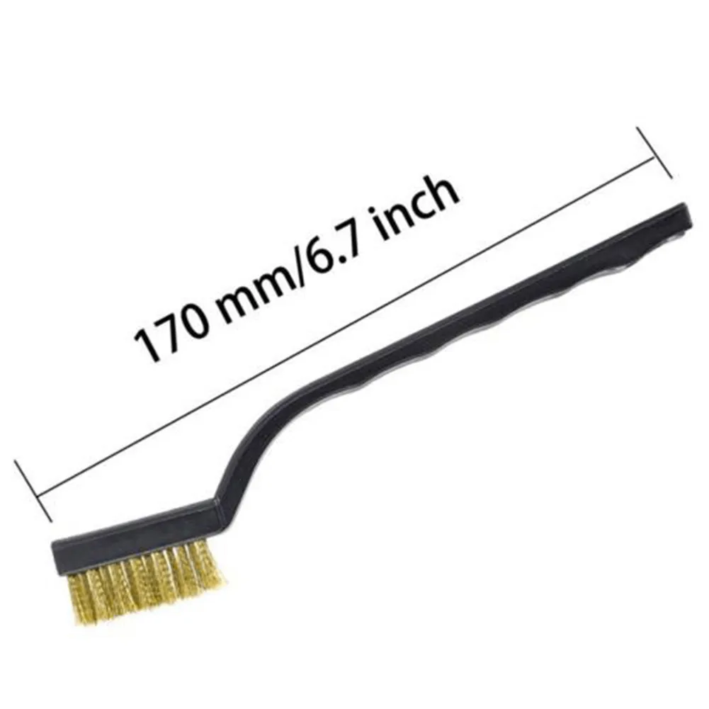 Wire Brush 12PCS Mini Micro Steel Brass DIY Paint Rust Remover