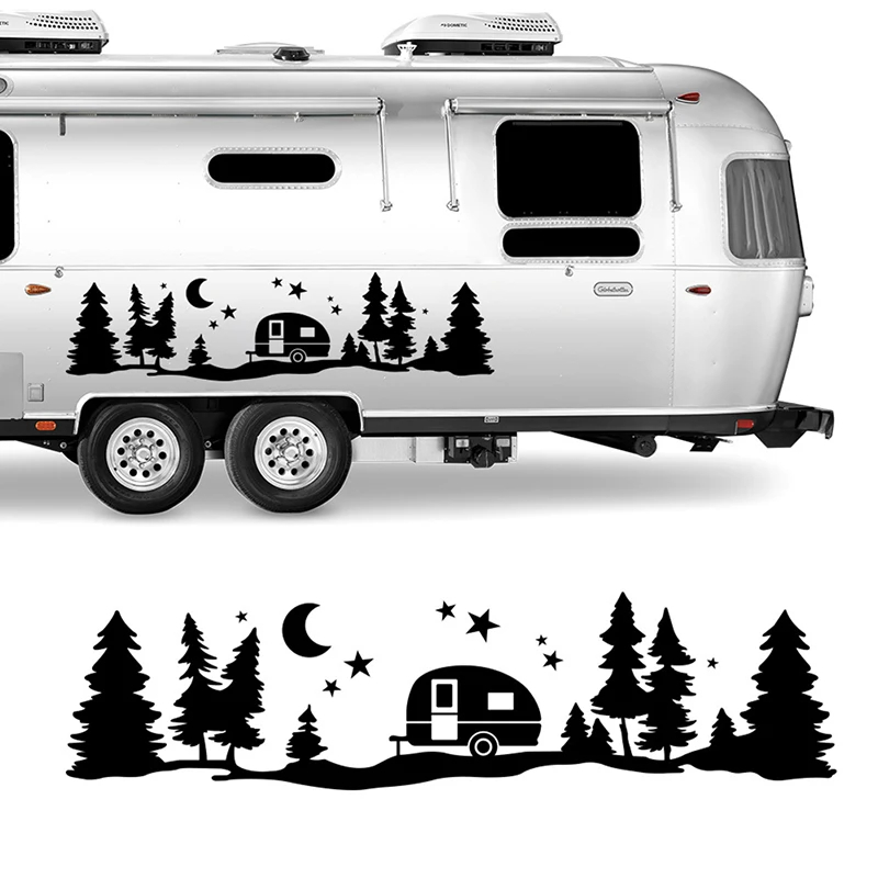

Trees Forest Vinyl Body Decal Sticker for SUV RV Van Caravan Offroad Car Decor
