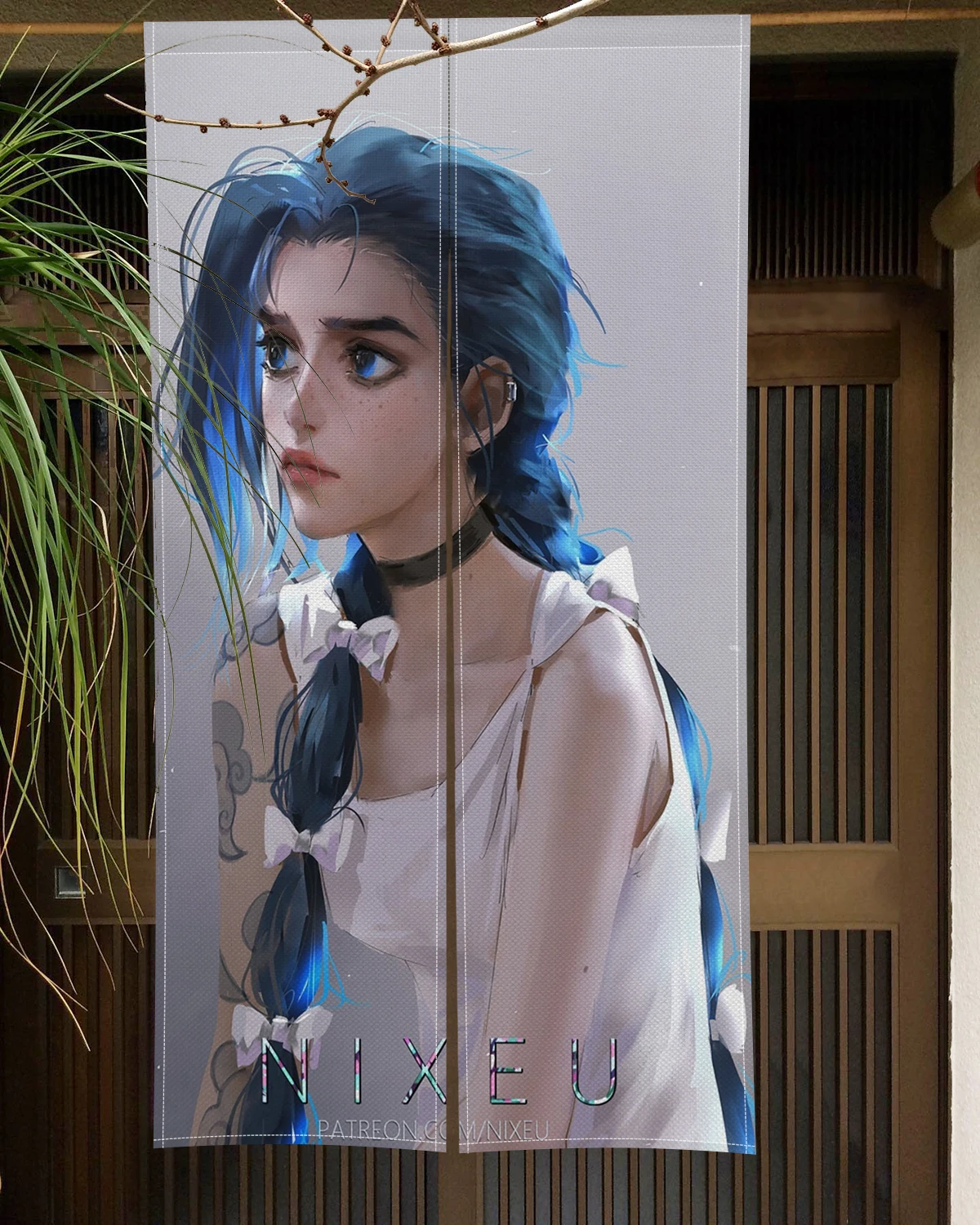 Japan Anime Characters Door Curtain Cute Painting Kitchen Room Doorway Partition Curtains Drape Entrance Hanging Half-Curtain 2