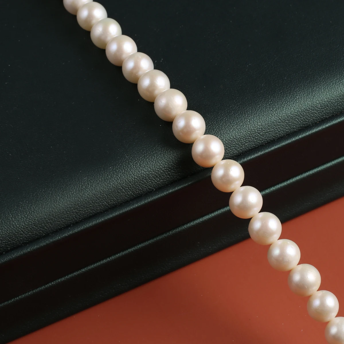 Natural Freshwater White Pearl Punch Beads 9-10mm Jewelry Making DIY Wedding Bride Necklace Bracelet Accessories Elegant Jewelry