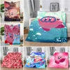 Sanrio Cute Cartoon K-KirbyS Printed Blanket Picnic Blankets Warm Blanket Soft and Comfortable Blanket Home Travel Birthday Gift 1