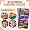 12 Grids Colors Rainbow Water-based Facepaint Body Painting Colorful Christmas Halloween Holiday Makeup Palette for Kids Adults 2