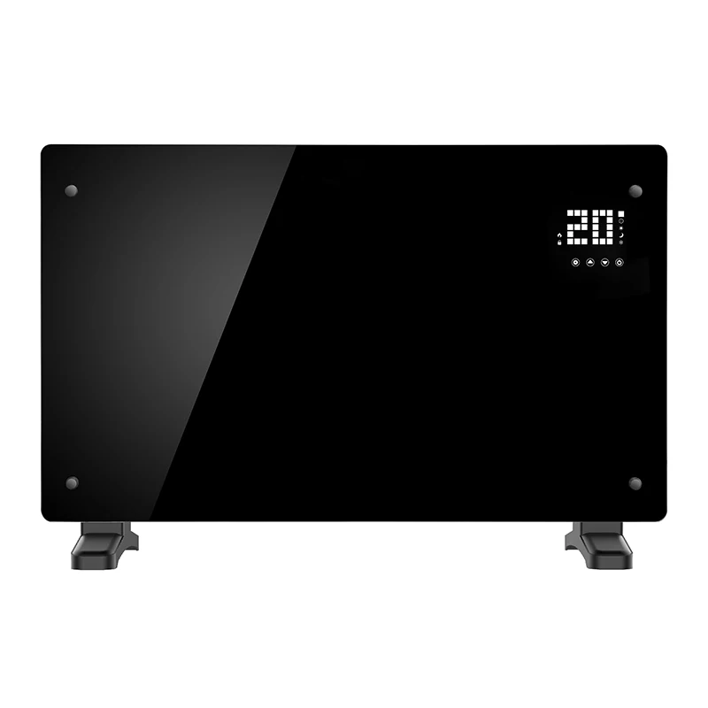 with WIFI 2000W electric convection heater glass panel heater infrared heating  panel wall mounted convector heater - AliExpress