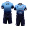 New men's Padel tennis t-shirt training suit advanced gradient shorts and T-shirt set summer quick drying sports two-piece set 6