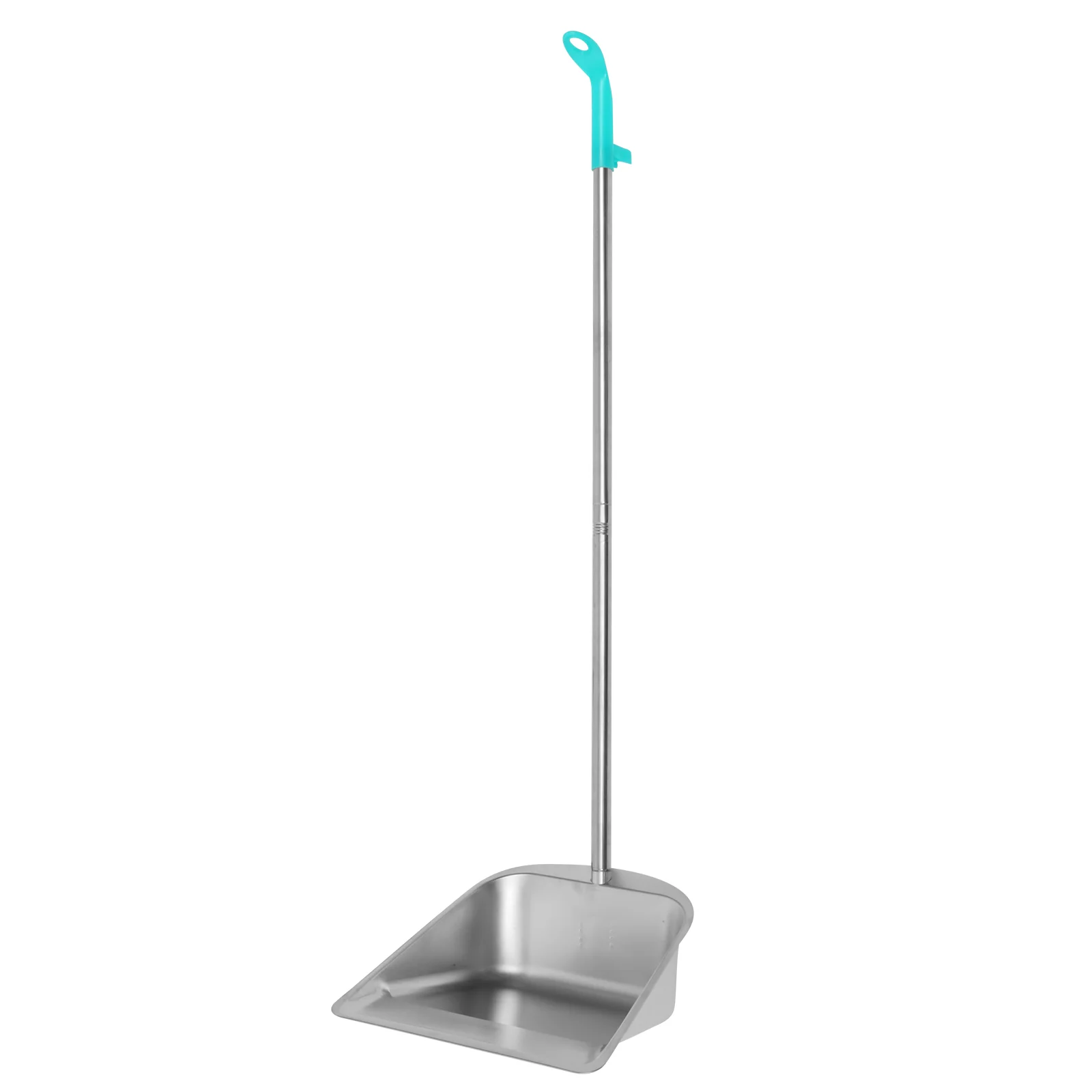 

Household Cleaning Dustpan Stainless Steel Dustpan Home Household Cleaning Garbage Can Portable Upright Handle
