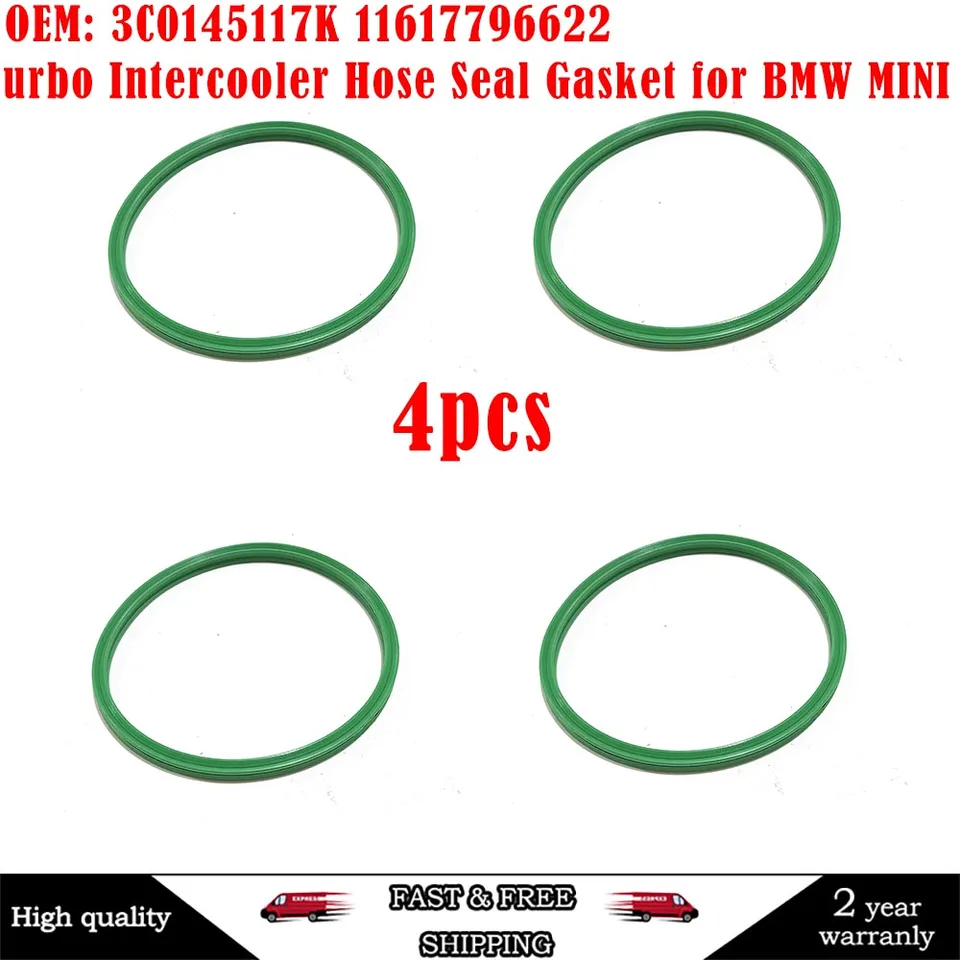 4PCS Car Turbo Intercooler Hose Seal Gasket For BMW MINI 67.90mm 3C0145117K  11617796622 - AliExpress