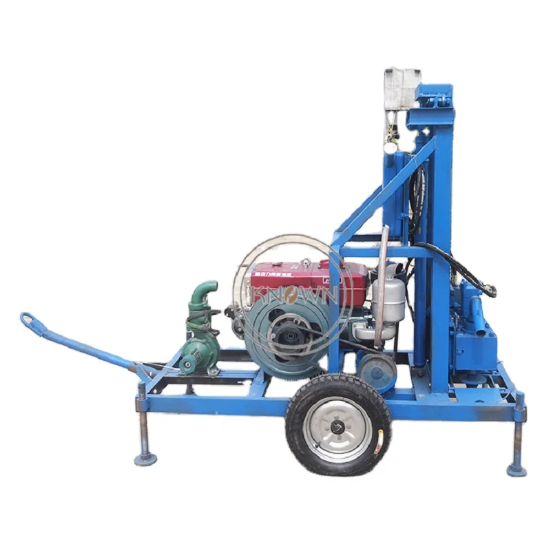 Portable Hydraulic Well Water Drill Rigs Diesel Engine Drilling Rig Concrete Core Drilling Machine Set 40l soft oil bag tpu oil storage bag gasoline and diesel bag foldable portable oil drum for automobile and motorcycle outdoor