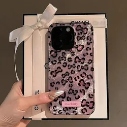 Pink Leopard Tinfoil Pattern Phone Case Cover - iPhone 13 (T7834)