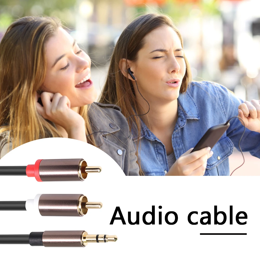 1/8 -2RCA  й, 3.5mm -2 RCA AUX  ̺, 3m