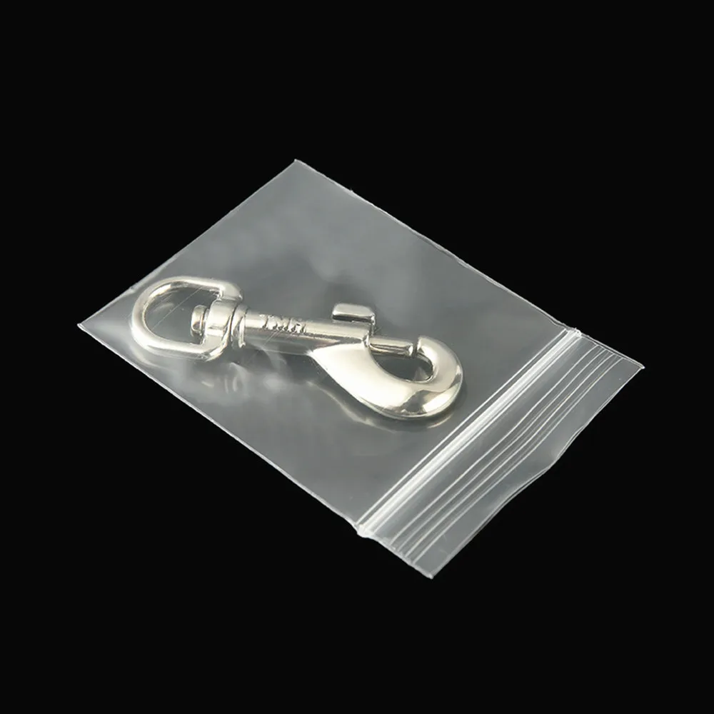 100pcs Extra Thick Transparent PE Zip Lock Bags Plastic Food Pouch Zipper Reusable Small Accessories Storage USB Battery Packing 4