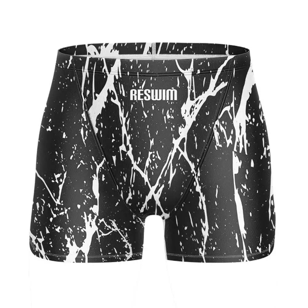 Summer Men's Swim Jammer Endurance Athletic Training Swimsuit Beach Swimming Trunks For Swimwear Jammers Tight Surf Shorts