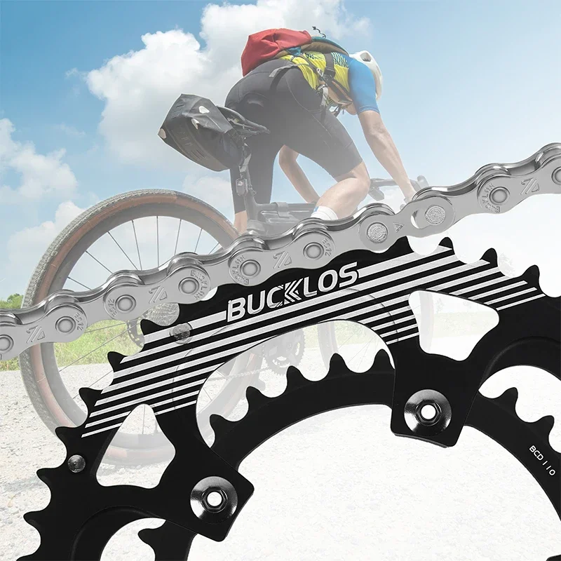 Ultralight Double Chainring for Road Bike 110BCD 50-34T 52-36T 53-39T Bicycle Cr