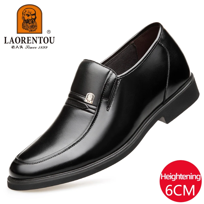 أحذية من الجلد الطبيعي للرجال ، قابلة للتنفس وقابل...