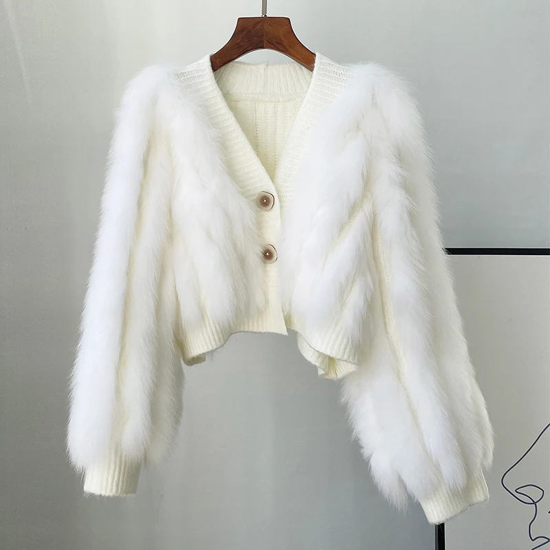 

2024 New Real fur,Top fashion vintage High-end Women Knitted Sleeveless Fur Vests With Natural Raccoon Fur Jacket