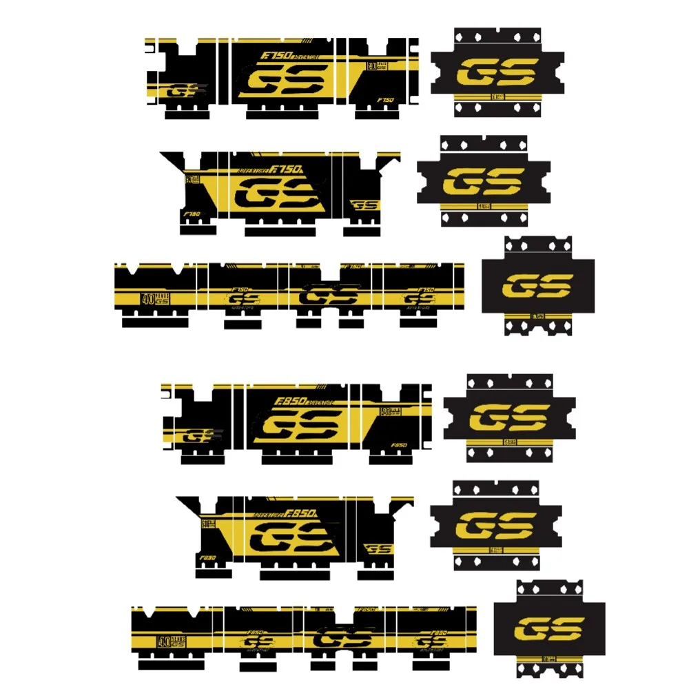 

F750GS F850GS Adventure Motorcycle Aluminum Side Box Reflective Trunk Decal 40 Years GS Sticker For BMW F750GS F 750 GS F 850GS