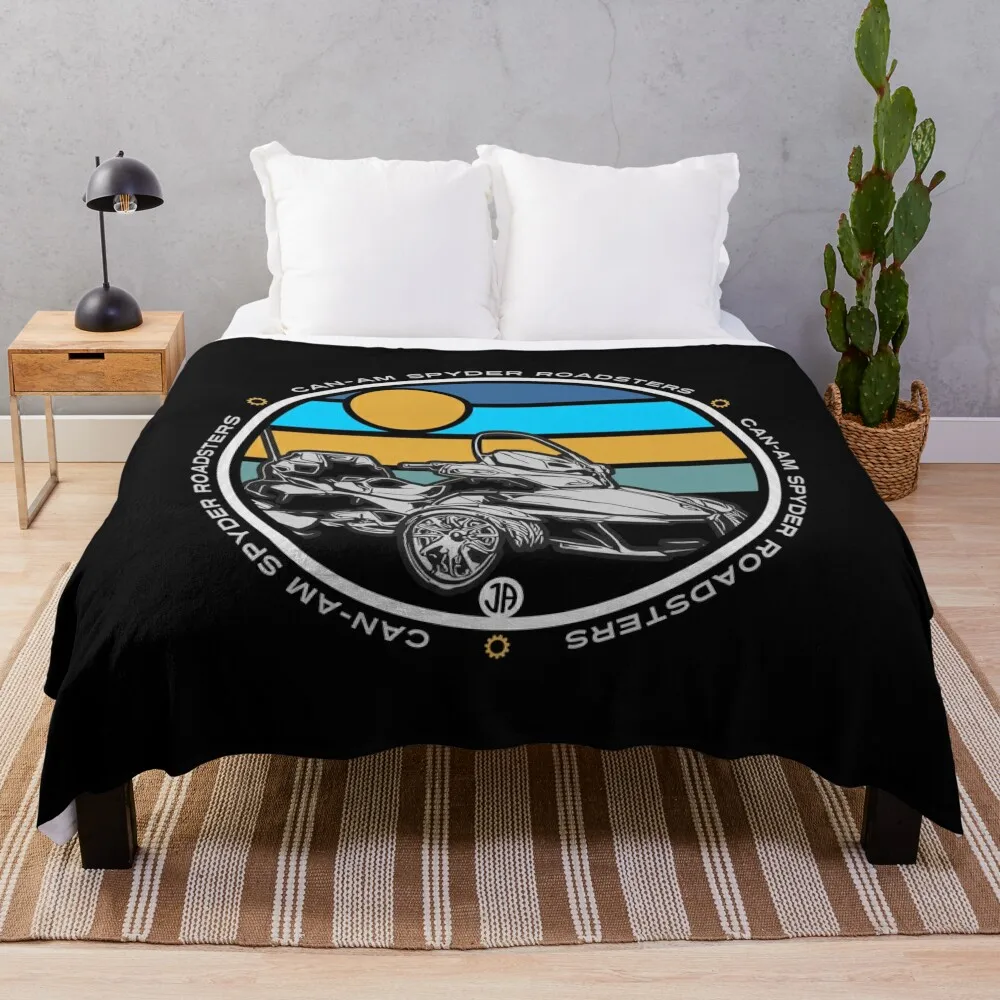 

Can-Am Spyder RT Retro Sign Throw Blanket Plush Dorm Room Essentials Sofa Blanket