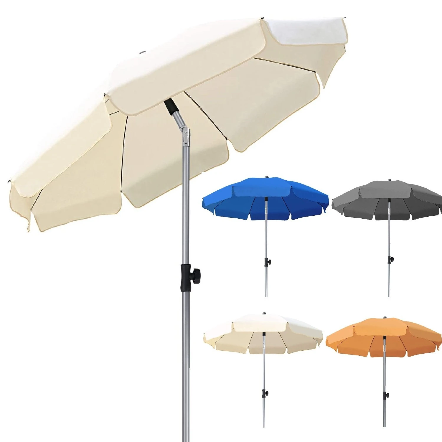 Parasol,200 Cm Round Parasols, Articulated UV Protection UPF 50+,Rainproof Garden Umbrella,Patio Umbrella160 G/m² Shade| - AliExpress