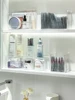 Acrylic Mirror Cabinet Partition Transparent Cosmetics Storage Box Facial Mask Holder Eye Shadow Storage Shelf Makeup Organizer 2