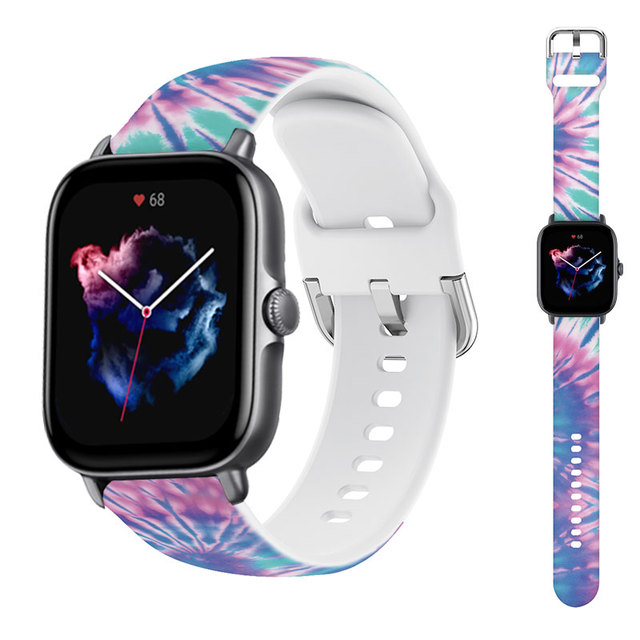 22mm silicone Bnad For Amazfit GTS/2/3/2e/GTS2 Mini/GTR 3 Pro/47mm/GTR2/stratos 2/3 Smartwatch Bracelet Amazfit bip strap