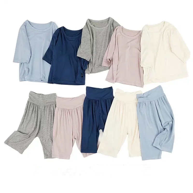 مجموعات بيجام للأطفال ، ملابس داخلية ، ملابس أطفال بنات ، ملابس منزلية للأولاد ، ملابس نوم للأطفال ، الربيع والصيف