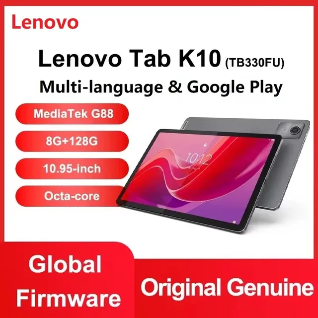 Global Rom Lenovo Pad Tab K10 M11 Wi-Fi MTK Helio G88 Zhaoyang Многоязычный планшет 10,95 дюйма 90 Гц 400 нит 8 ГБ 128 ГБ 7040 мАч 1