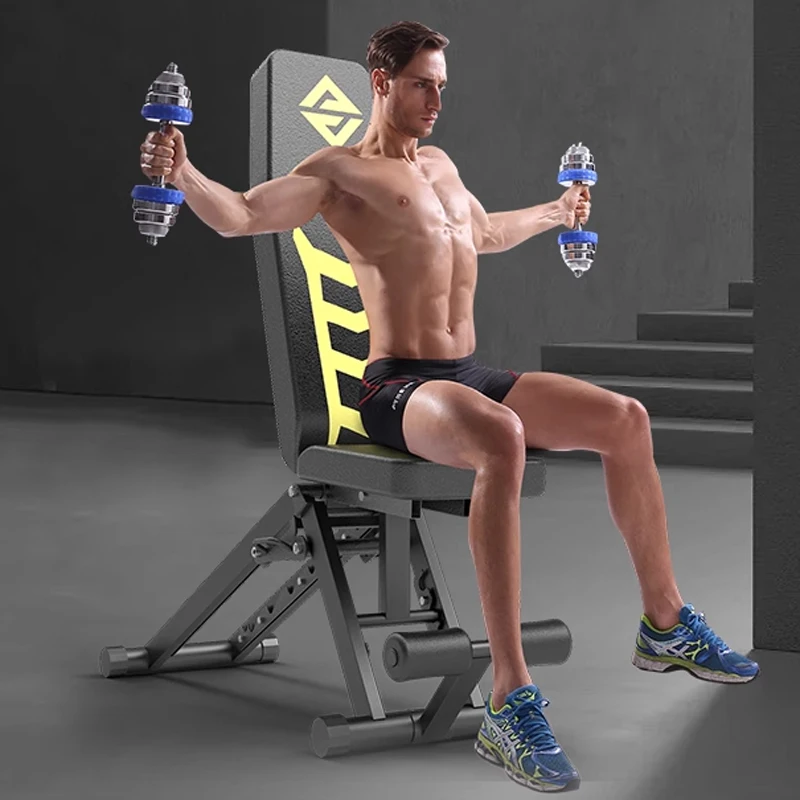 Dumbbell bench Home sit-up aid Men's exercise abdominal muscle bench press Commercial gym equipment chair