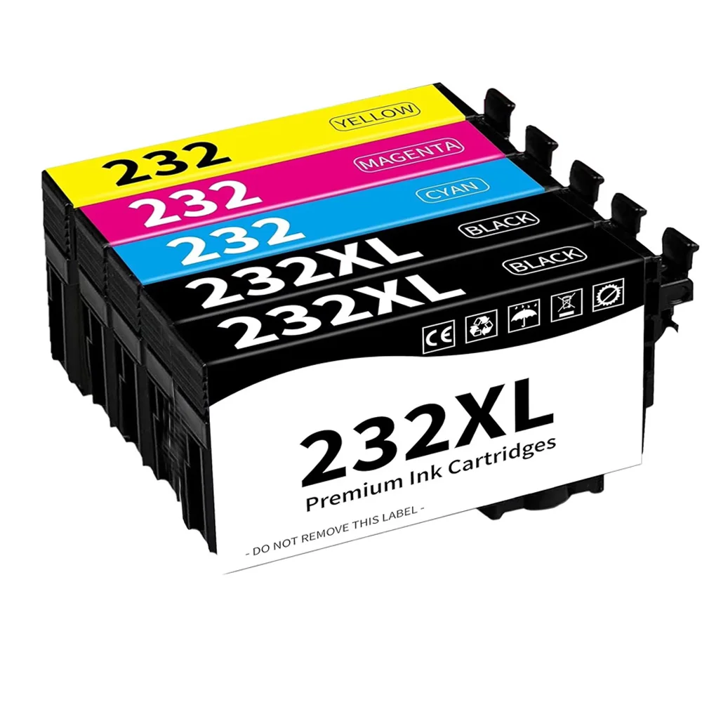 Ink Cartridge Inkjet Ink Cartridge 232XL 232 Ink Cartridges for Epson 232 232XL Ink Cartridge Combo Pack Compatible with Epson WF-2930 XP-4200 XP-4205 WF-2950