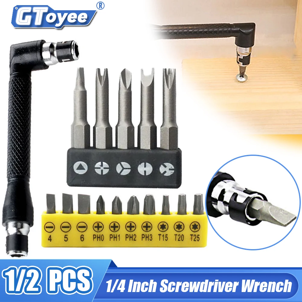 Specialshaped Screwdriver Set 1/4" 6.35mm Ushaped Ytype New Double