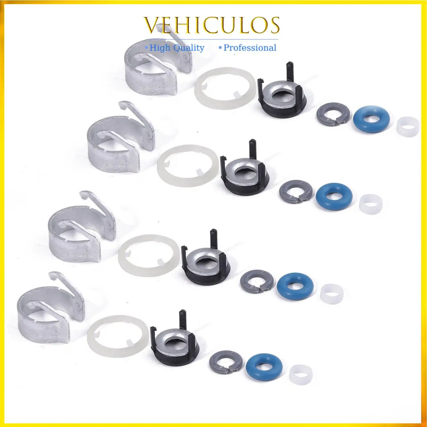 4pcs Fuel Injector O-ring Seals Repair Kits For AUDI A4 VW Jetta GLI GTI 1.8 2.0T 06H998907A 06J998907B 06J998907D Car Parts