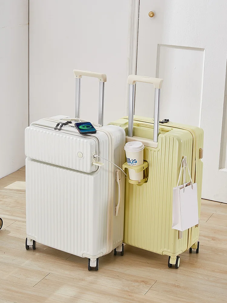 

Trolley New Multi-Functional Front Fastening Charging Luggage Trolley Case Small Fresh Suitcase Suitcase With Combination Lock