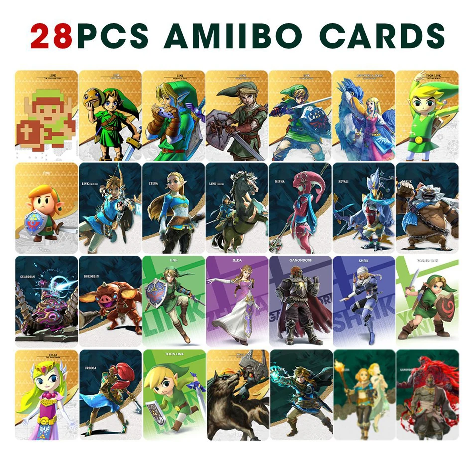 NEW 23 Zelda Amiibos Cards Apply to the Legend of Zelda: Tears of the Kingdo and the Legend of Zelda Latest Paragliding