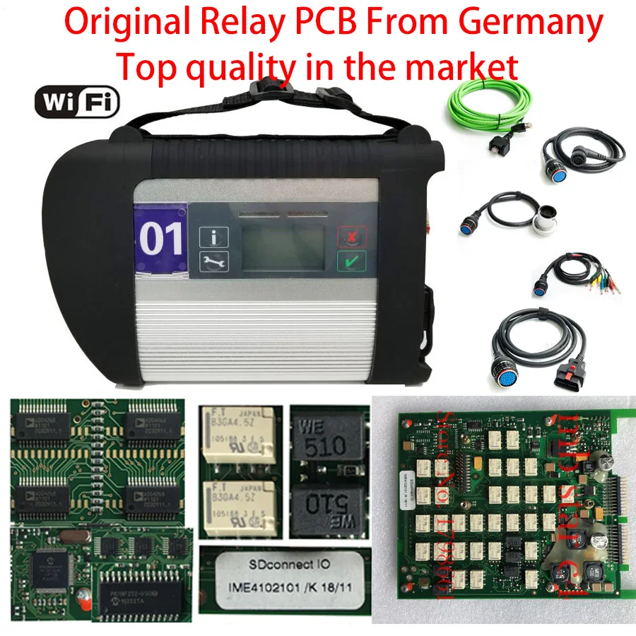 

Mb Star C4 Original Relay PCB From Germany with WIFI Star Diagnosis C4 for Car&Truck Top Quality In The Market