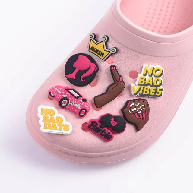 Pink Designer Electro Crocs With Designer Charms – PinkIce Novelty