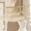 1PC Acrylic Hanger Clothing Organizer Wardrobe Pants Coat Hanger Drying Rack Transparent Gold Hook Adult Coat Hanger 1